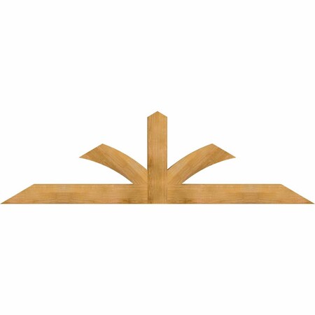 Ekena Millwork Richland Rough Sawn Timber Gable Bracket, Western Red Cedar, 96"W x 28"H x 4"D x 6"F, 7/12 Pitch GBW096X28X0406RIC00RWR
